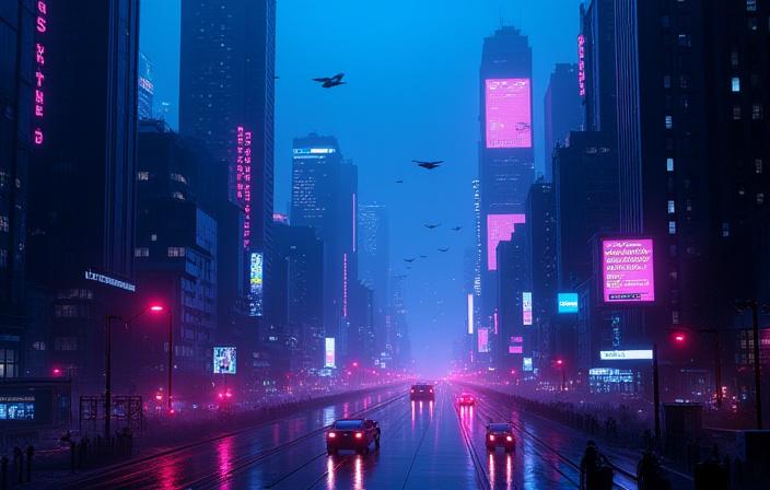 未来都市のCGレンダリング